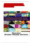 latest on Foundations for Population Health in Community//Public Health Nursing, 6th Edition by Stanhope