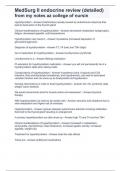 MeMedSurg II endocrine review &lpar;detailed&rpar; from my notes AZ college of nursing