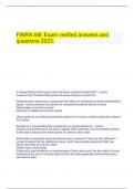  FINRA SIE Exam verified answers and questions 2023.