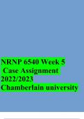 NRNP 6540 Week 5 Case Assignment 2022/2023 Chamberlain university