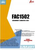FAC1502 Assignment 2 (DETAILED ANSWERS) Semester 2 2023