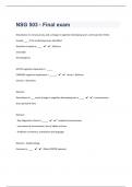 NSG 503 - Final exam 72 Questions with 100&percnt; Correct Answers &vert; Updated &vert; Download to score A&plus;