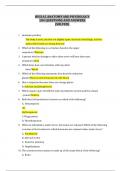 HESI A2 ANATOMY AND PHYSIOLOGY 104 QUESTIONS AND ANSWERS (SOLVED)