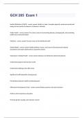 GCH 205 - Exam  questions and 100&percnt; correct answers
