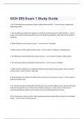 GCH 205 Exam 1 Study Guide questions and complete correct answers  