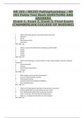  NR 283 Patho Test Bank QUESTIONS AND ANSWERS  (Exam 1, Exam 2, Exam 3, Final Exam)(CHAMBERLAIN COLLEGE OF NURSING)