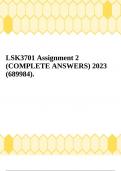 LSK3701 Assignment 2 (COMPLETE ANSWERS) 2023 (689984)
