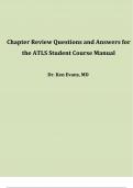 Chapter Review Questions and Answers for the ATLS Student Course Manual