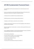 ATI RN Fundamentals Proctored Exam 2023 with correct answers