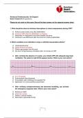 ACLS Exam Version B questions and answers 2023/24 latest 100%CORRECT