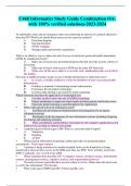 C468 Informatics Study Guide Combination OAwith 100&percnt; verified solutions-2023-2024