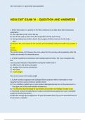 HESI EXIT EXAM VI – QUESTION AND ANSWERS