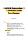 GCSE AQA HIGHER Paper 1 Chemistry Revision Resource: Practicals & Questions Summary