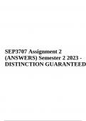 SEP3707 Assignment 2 (ANSWERS) Semester 2 2023 - DISTINCTION GUARANTEED