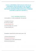 LOCAL ANESTHESIA MOCK EXAM AND LOCAL ANESTHESIA MOCK BOARD EXAM  2023-2024 ACTUAL EXAM 300 QUESTIONS AND CORRECT DETAILED ANSWERS WITH RATIONALES &lpar;VERIFIED ANSWERS&rpar; &vert;ALREADY GRADED A&plus; 