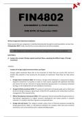 FIN4802 Assignment 2 Year Module - Due 22 September 2023
