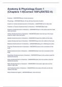 Anatomy & Physiology Exam 1 &lpar;Chapters 1-4&rpar;Correct 100&percnt;&lpar;RATED A&rpar;