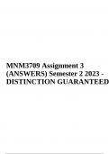 MNM3709 Assignment 3 (ANSWERS) Semester 2 2023 - DISTINCTION GUARANTEED
