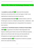 C961 Ethics In Technology Glossary Terms&comma; Exam Questions and answers&comma; graded A&plus;