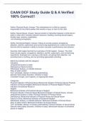 CAAN DCF Study Guide Q & A Verified 100&percnt; Correct&excl;&excl;