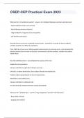 CSEP-CEP Practical Exam with answers 2023&period;