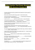 AFAA Practice Test Exam Questions With Answers Graded A&plus;