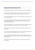 Special Points Exam PA questions and verified correct answers
