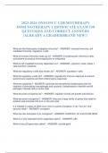 2023-2024 ONS&sol;ONCC CHEMOTHERAPY IMMUNOTHERAPY CERTIFICATE EXAM 150 QUESTIONS AND CORRECT ANSWERS &vert;ALREADY A GRADED&vert;BRAND NEW&excl;&excl;