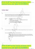 PSY325 325 AHIP Final Exam Questions and Answers rated A&plus; Guaranteed Success Latest Update 2022&sol;2023GRADED A&plus;