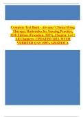 Test Bank - Abrams&rsquo; Clinical Drug Therapy&colon; Rationales for Nursing Practice&comma; 12th Edition &lpar;Frandsen&comma; 2021&rpar;&comma; Chapter 1-61 &vert; All Chapters