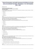 Physical Examination and Health Assessment 9th Edition by Carolyn Jarvis&comma; Ann Eckhardt Test Bank &sol; All Chapters 1-32 &sol; Full Complete 2023 - 2024 