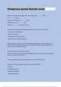 Dangerous goods Ryanair exam with verified answers