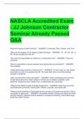 NASCLA Accredited Exam  - JJ Johnson Contractor  Seminar Already Passed  Q&A