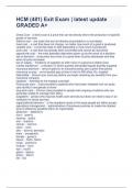 HCM &lpar;481&rpar; Exit Exam &vert; latest update GRADED A&plus;