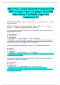 D027 WGU Actual Exam with Questions and  100&percnt; Correct Answers Updated 2023-2024  Study Guide Verified by Expert for  Guaranteed A&plus;