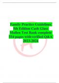 Test Bank for Family Practice Guidelines 5th Edition Cash Glass Mullen All Chapter