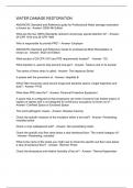 Water damage restoration Q&A
