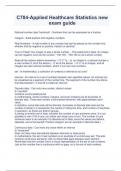 C784-Applied Healthcare Statistics new exam guide