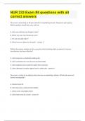 NUR 233 Exam &num;4 questions with all correct answers