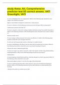 study these&comma; Ati&comma; Comprehensive predictor test 85 correct answer&comma; VATI Greenlight&comma; VATI