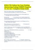 NCRA CTR: Follow-Up, Case-Finding, Abstracting/Coding (CRMPP Chapters 11, 12, 16) – Complete Study Guide