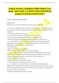 Family Practice Guidelines Fifth Edition Test Bank  2023 NEW LATEST UPDATED HIGH graded EXAM RATED PASS&excl;&excl;&excl;