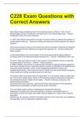 C228 Exam Questions with Correct Answers 