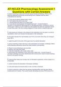Capstone Pharm Pre-Assessment with Complete Solutions 2023&sol;2024