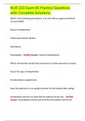 NUR 233 Exam 