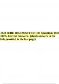 JKO SERE 100&period;2 POSTTEST &vert;40 Questions With 100&percnt; Correct Answers&period; &lpar;check answers in the link provided in the last page&rpar;