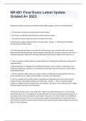 NR 601 Final Exam Latest Update  Graded A&plus; 2023&period;