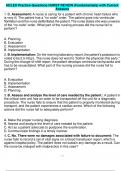 NCLEX Practice Questions HURST REVIEW &lpar;Fundamentals&rpar; with Correct Answers