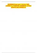 NURS6640 Exam part 1 Q & As 100&percnt; CORRECTLY&sol;VERIFIED ANSWERS LATEST UPDATE 2023 RARED A&plus;