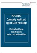 PSYC30825: Community, Health, and Applied Social Psychology